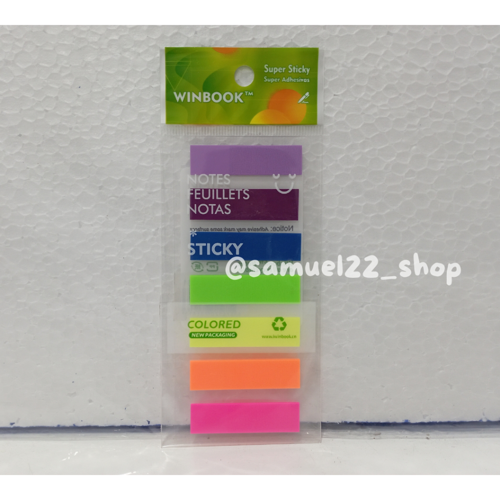 

Sticky Notes / Bookmark WINBOOK Y-161 Warna Transparan 7 Warna Isi 700