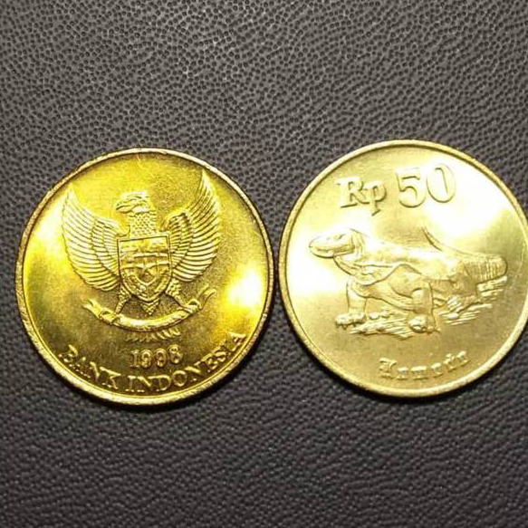 Terlaku. Koin mahar  50 rp Komodo Gress