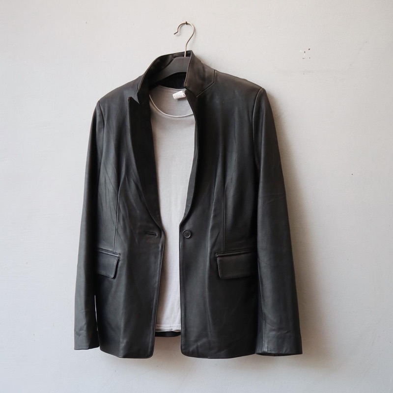 Blazer kulit Jas kulit Jaket kulit outer Pl bekas preloved second