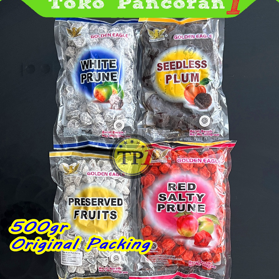 

Diskon Golden Eagle Manisan buah kiamboi kiamboy plum merah putih 500g Diskon