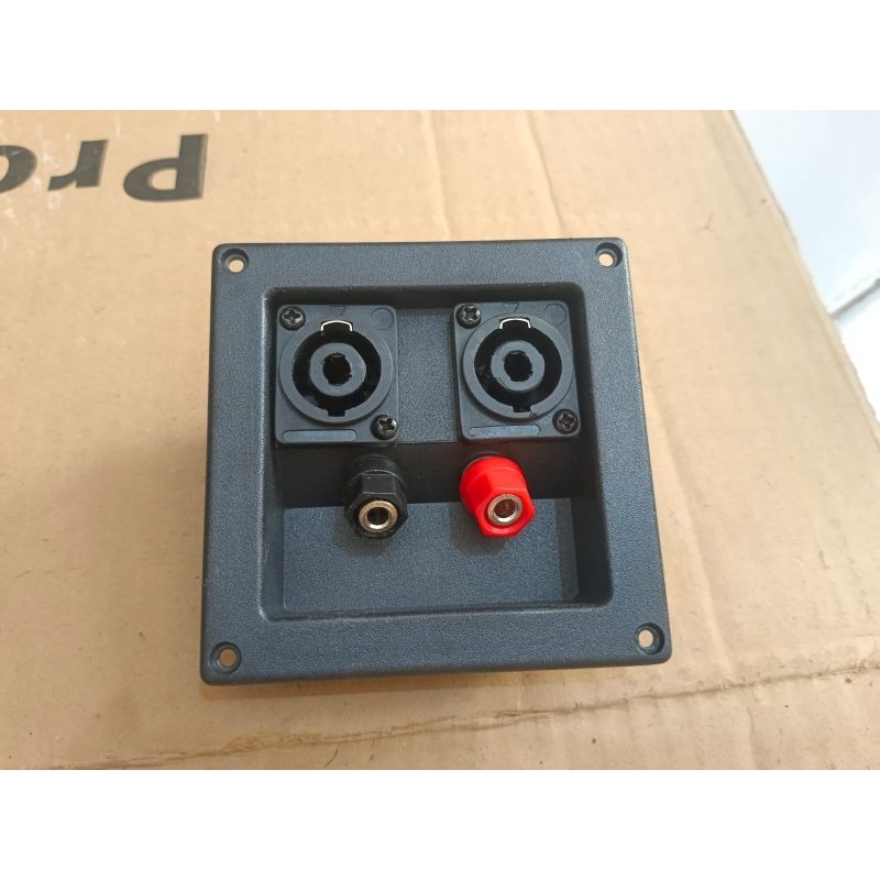 Terminal kotaksalon 2 pin (spikon/merah hitam)bahan bagus/terminal spikon murah