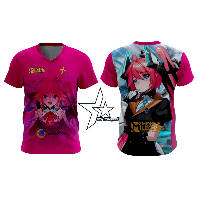 BINTANGSPORT-BAJU JERSAY MOBILE LEGEND ANAK DAN REMAJA CEWE COWO