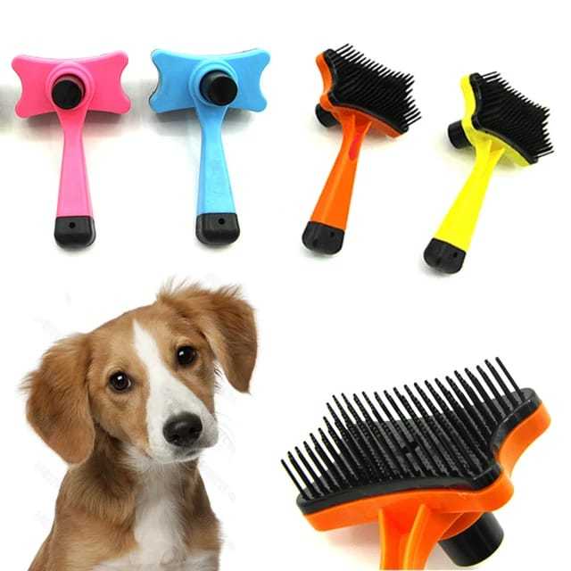 Sisir Bulu Rontok Anjing Kucing - Sisir Anjing - Sisir Bulu Hewan