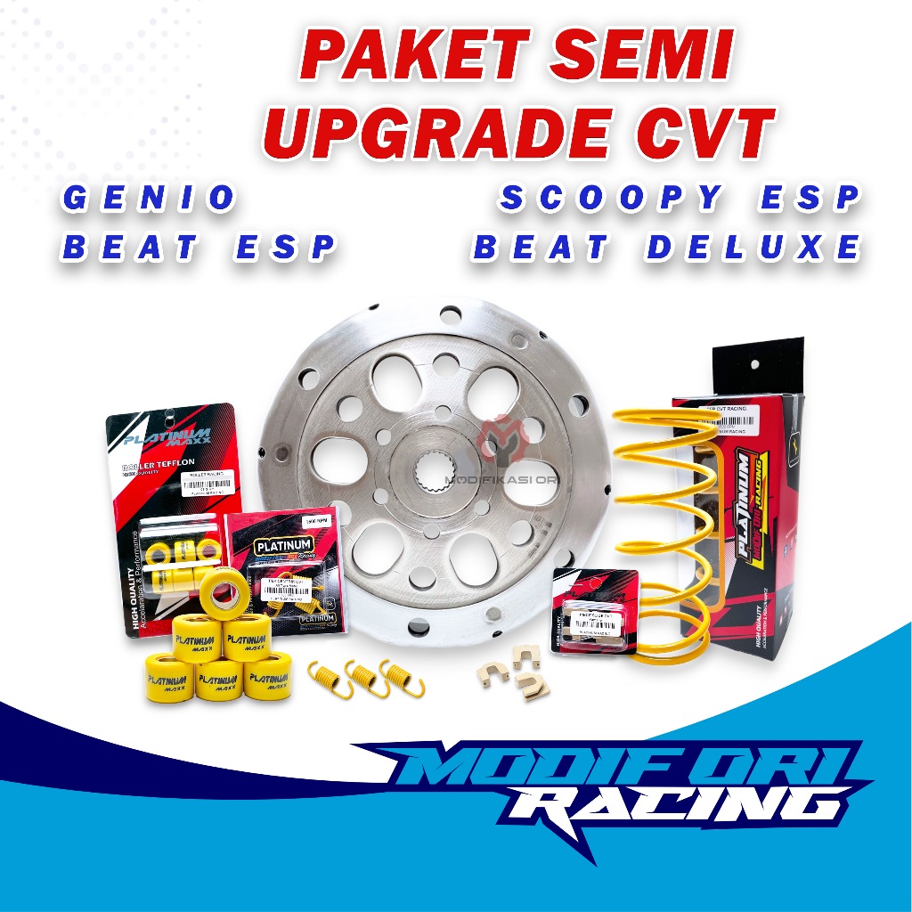 UPGRADE CVT Beat Fi Mangkok Kampas Ganda beat Fi Honda Per CVT Racing Beat Original Honda