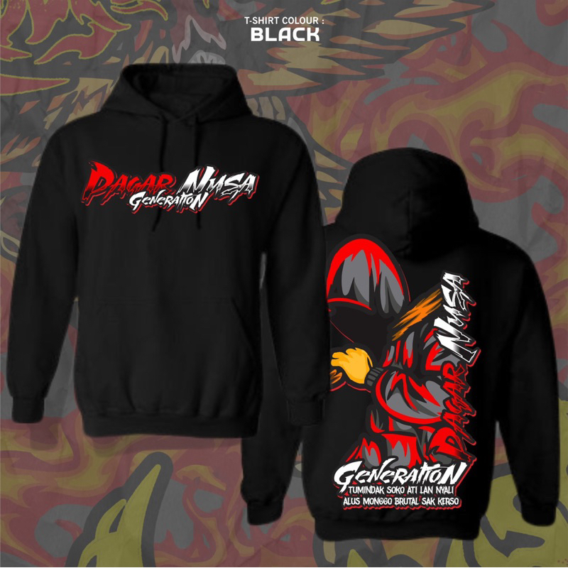 HOODIE PAGAR NUSA PAGAR NUSA GENERATION - JAKET PAGAR NUSA TERBARU - JAKET DESAIN TRISULA - JAKET HO