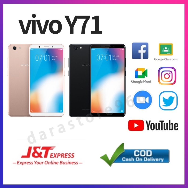 hp vivo y71 RAM 6/128GB 6inch Dual Sim Android smartphone Murah handphone 100% fullset garansi toko