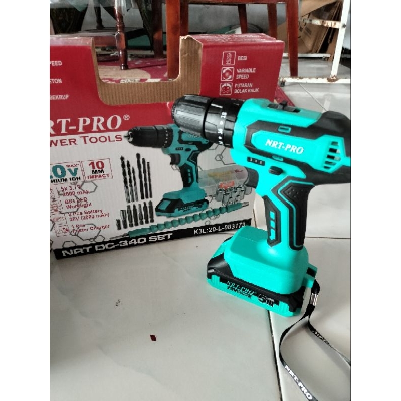 Bor Baterai NRT DC 340 / Mesin Bor Beton