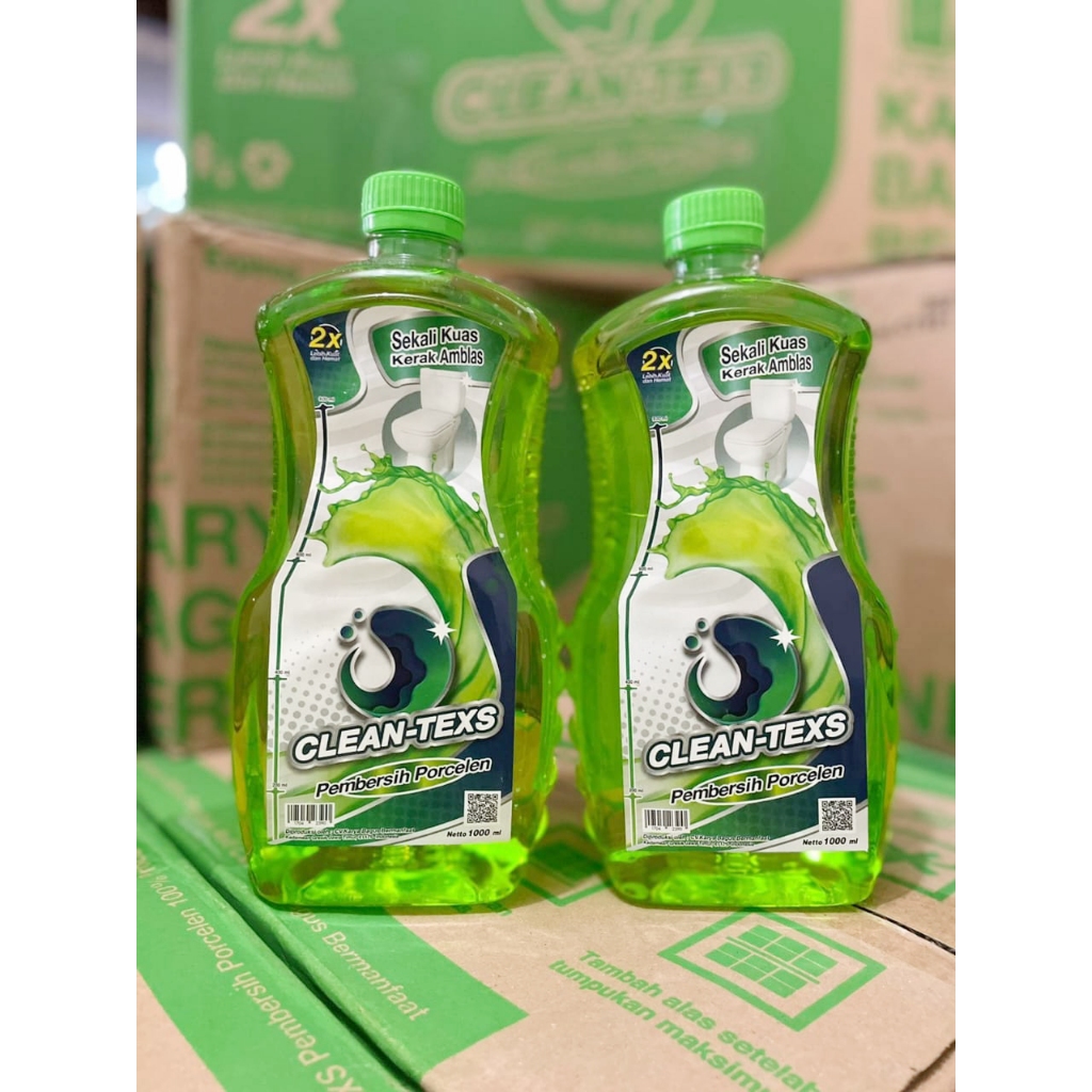 Cleantexs 1000 ml/ Clean Texs Pembersih Lantai, Porselen, Kerak Kamar Mandi Membandel Toilet/ Clean-