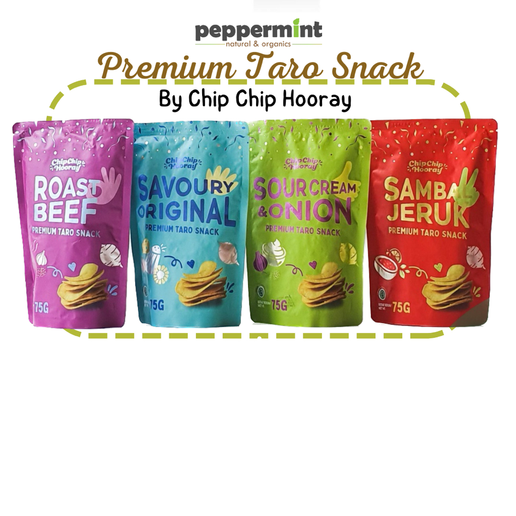 

Chip Chip Hooray Premium Taro Snack (75 gr) / Keripik Taro Premium