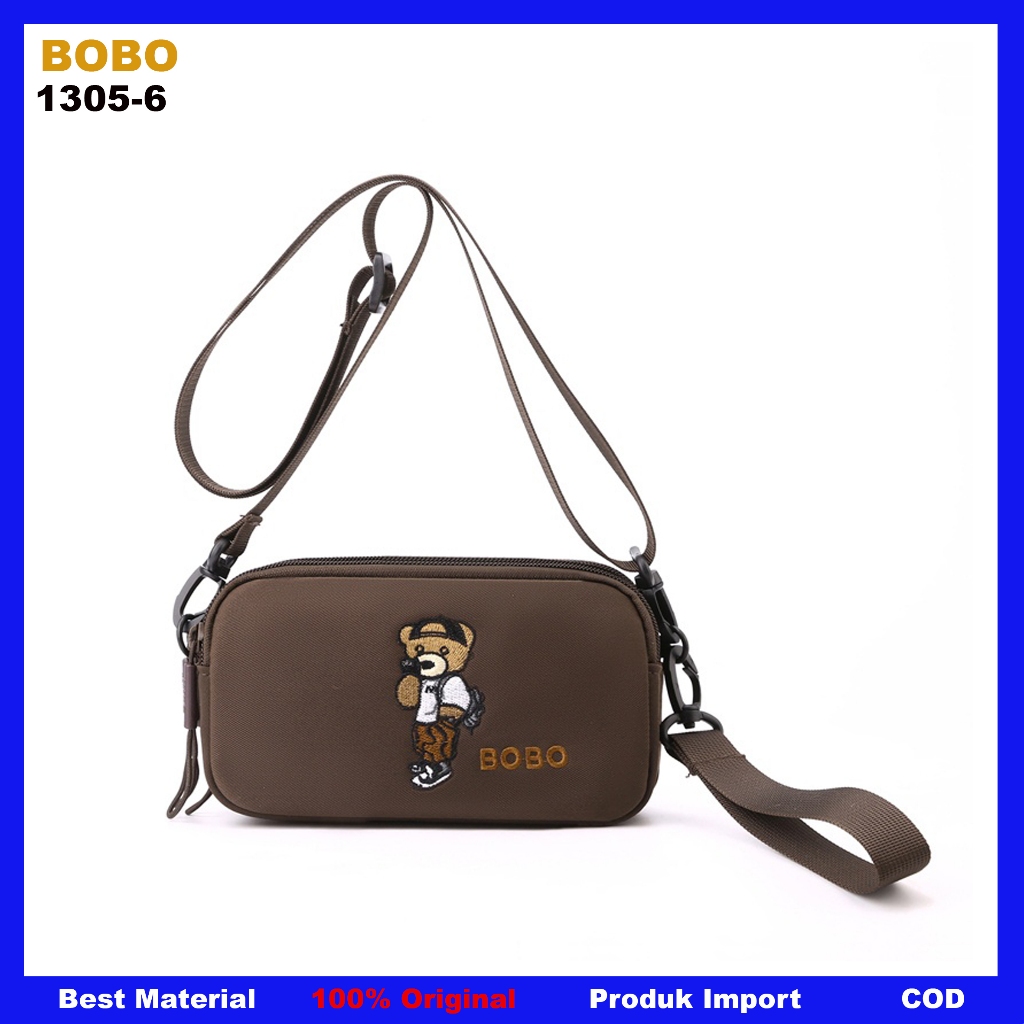 Tas Bobo 1305-6  Tas wanita tas Bobo Fashion Tas selempang wanita bobo 1305-6 nilon waterproof Tas s