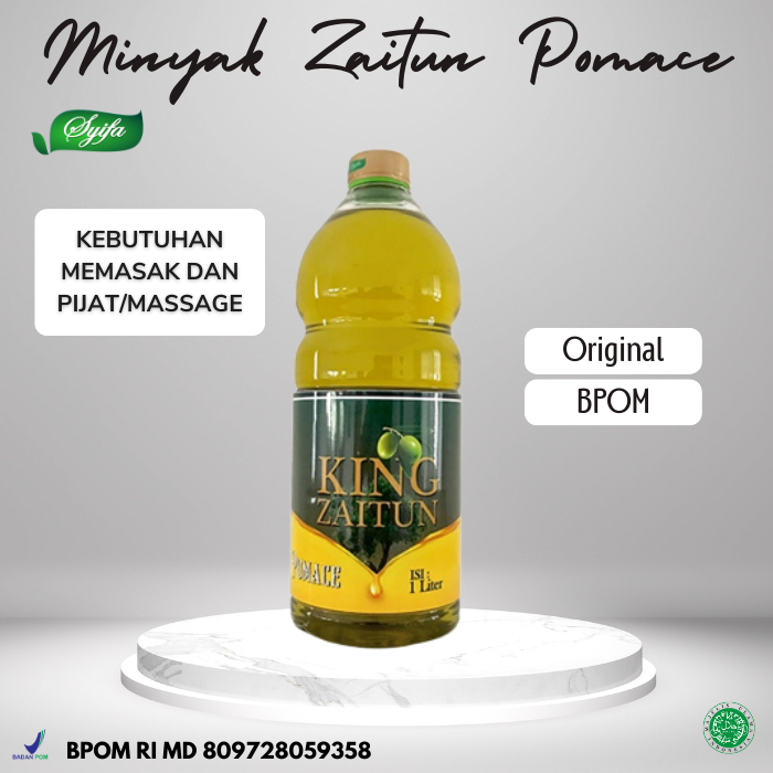 

Pomace Olive Oil Minyak Zaitun Untuk Masak 1 Liter king pomace