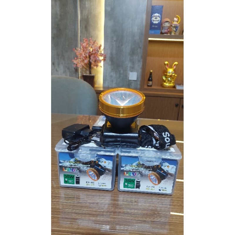 SENTER KEPALA EVATECH EV-117 KUNING