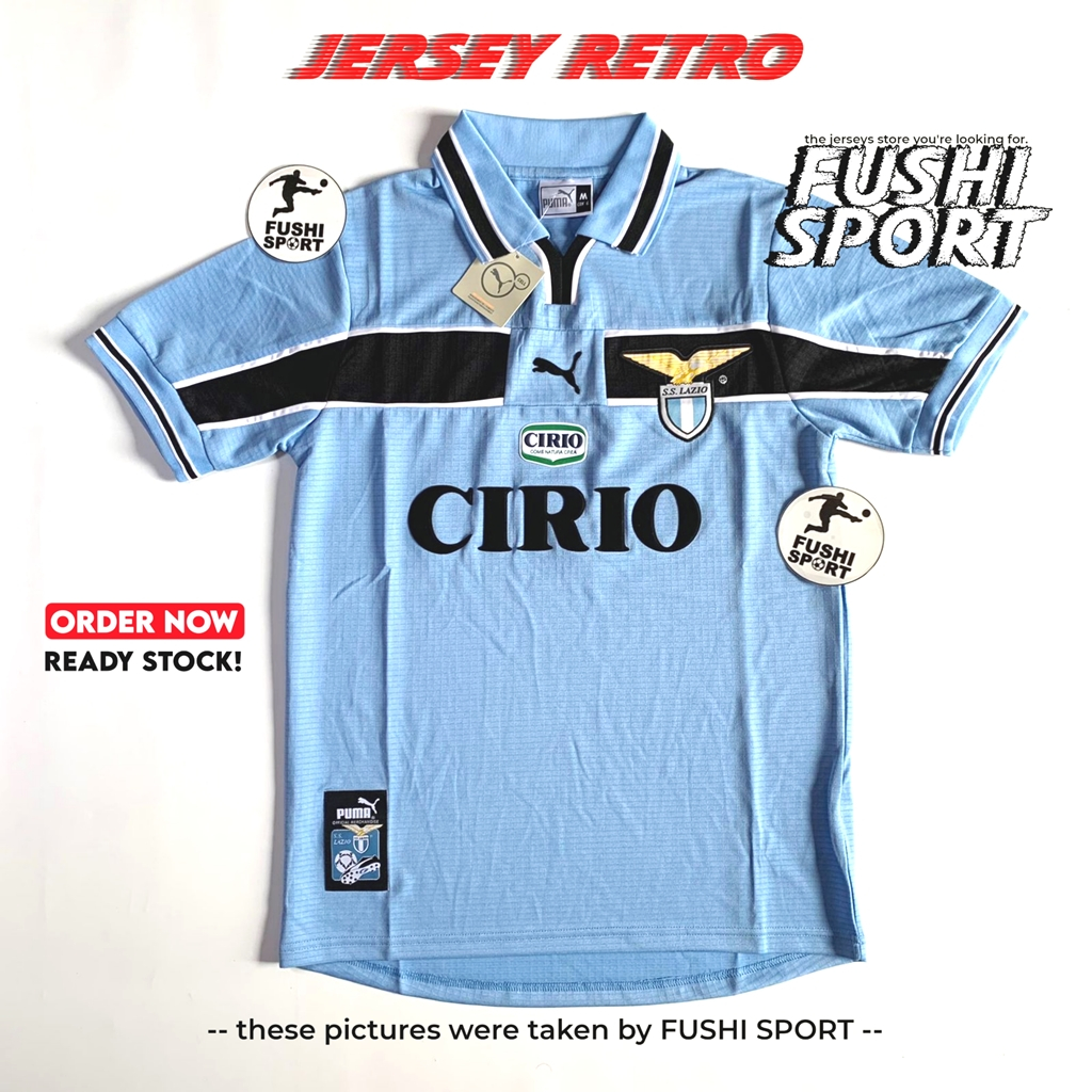 RETRO | Jersey Baju Bola Lazio Home 1998 1999 2000