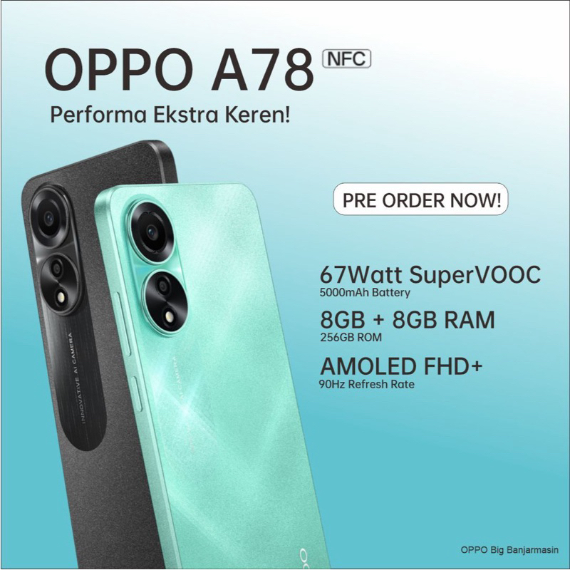 HP OPPO A78 new cuci gudang