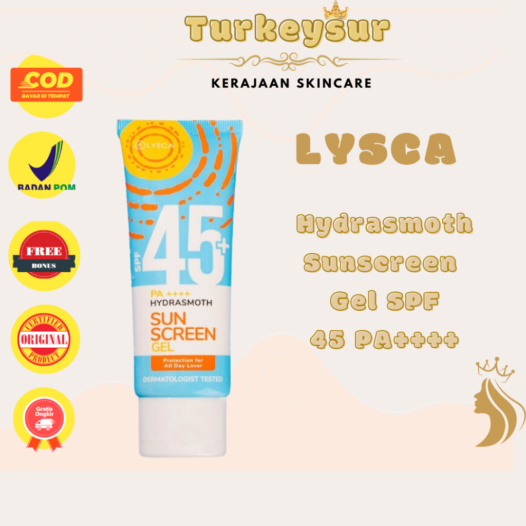 LYSCA Hydrasmoth Sunscreen Gel SPF 45 PA++++ 50ml Lysca Lisca Sunscreen