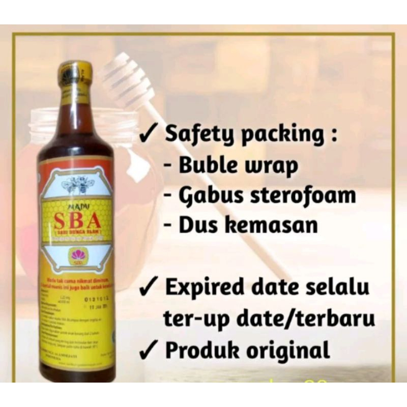 

madu sba 650 ml | madu sari bunga alam