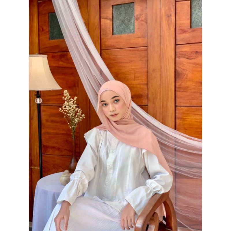hijab pashmina ceruty babydoll syar'i jumbo/Panjang syar'i