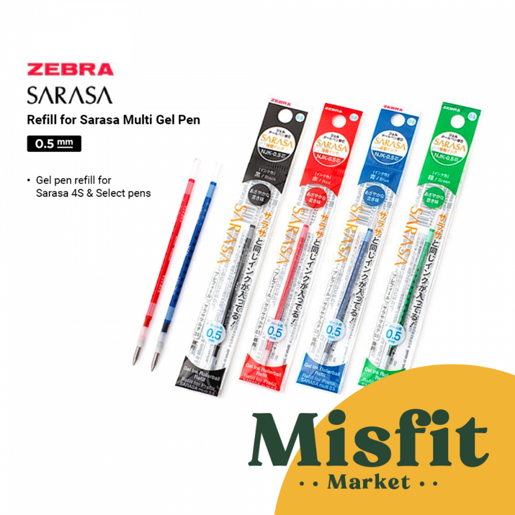 

Zebra NJK-05 Refill for Sarasa Multi 4S & Select 0.5 mm Isi Ulang Pulpen Ballpoint Bolpoin