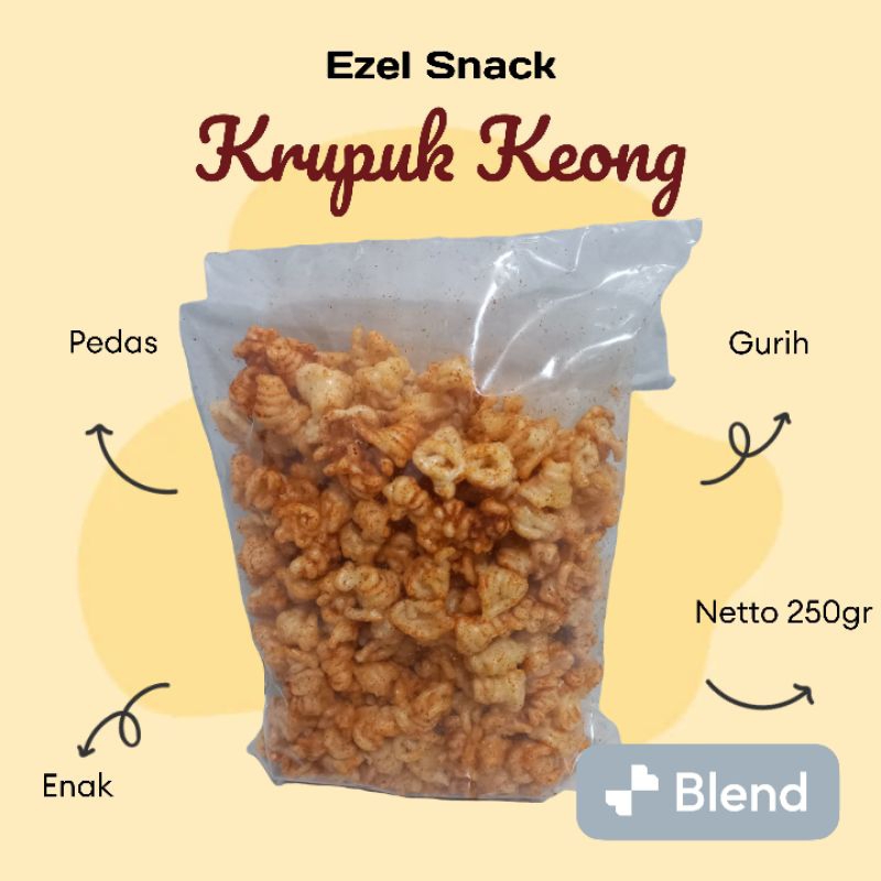 

Krupuk keong pedas asin 250gr