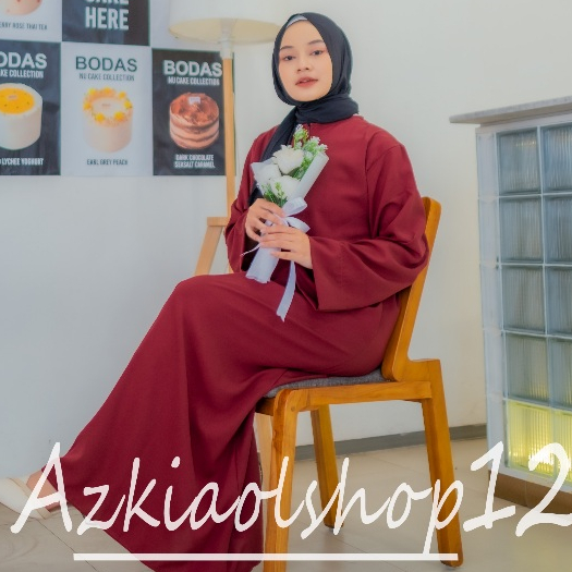 (BISA COD) ABAYA TURKI BASIC ABAYA WANITA