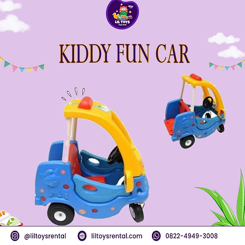 SEWA Mobil Mini untuk anak (Kiddy Fun Mobil Orange)