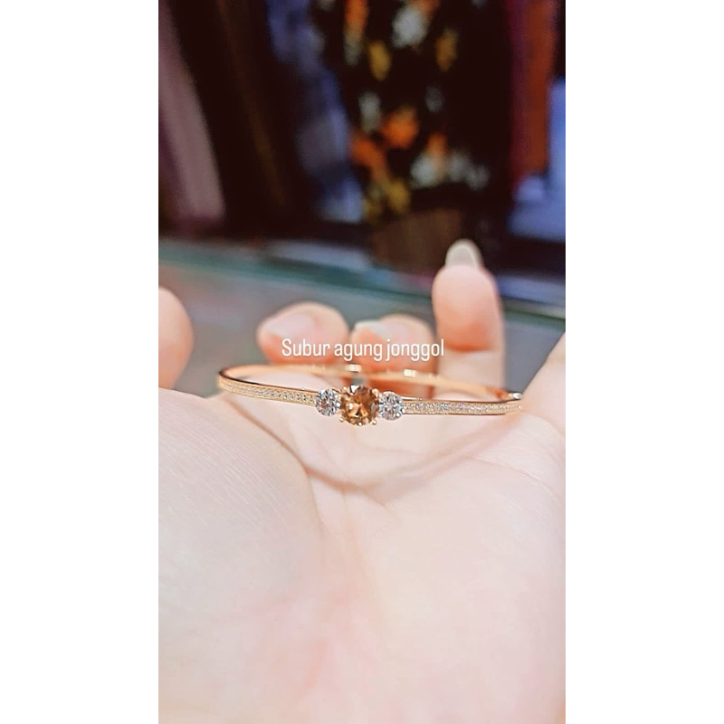 Gelang bangle rachel rose peach 6k rosegold