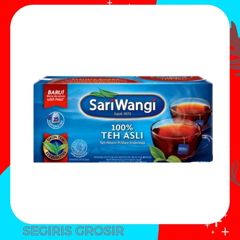 

Teh Celup Sariwangi Teh Asli isi 25 x1.85gr