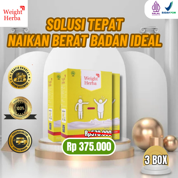 

Weight Herba Paket 3 Box - Susu Terbaik Penambah Berat Badan