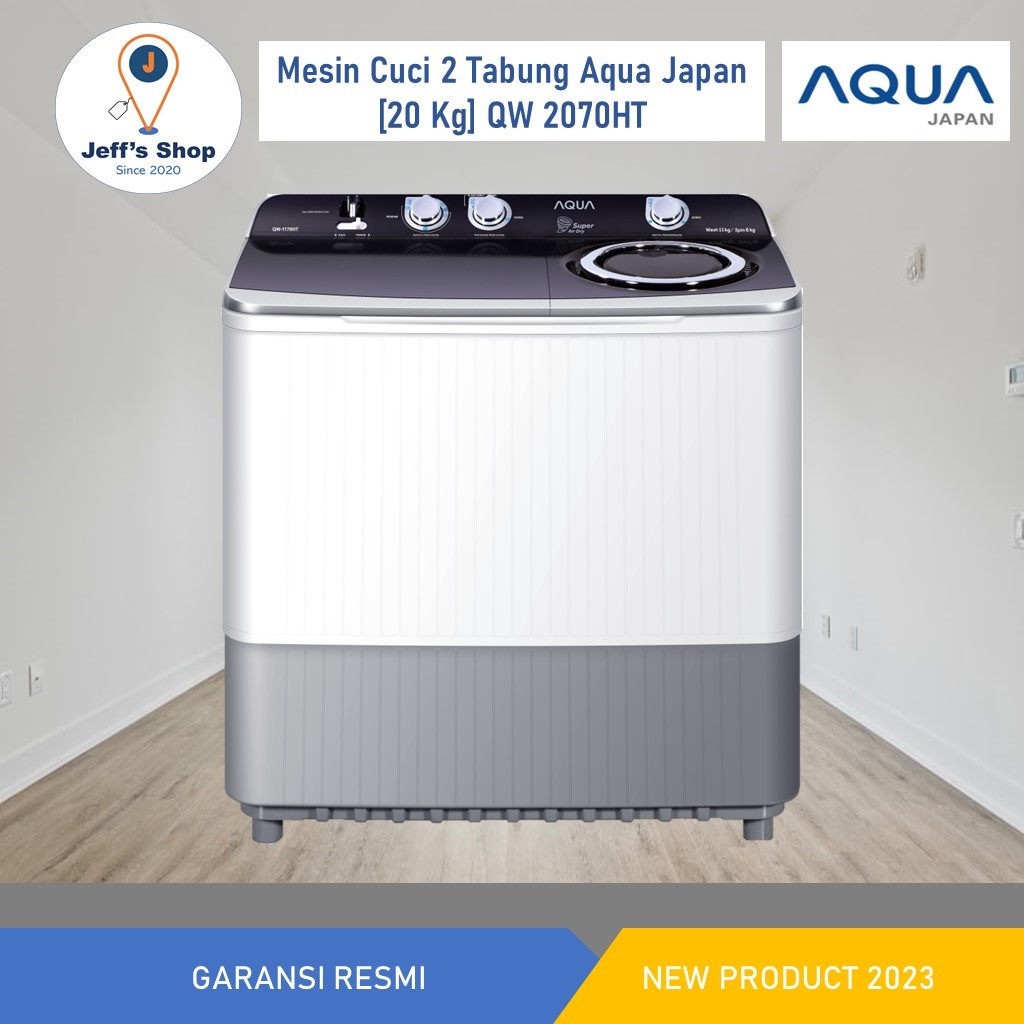 Aqua Mesin Cuci 2 Tabung [20 Kg] QW 2070HT