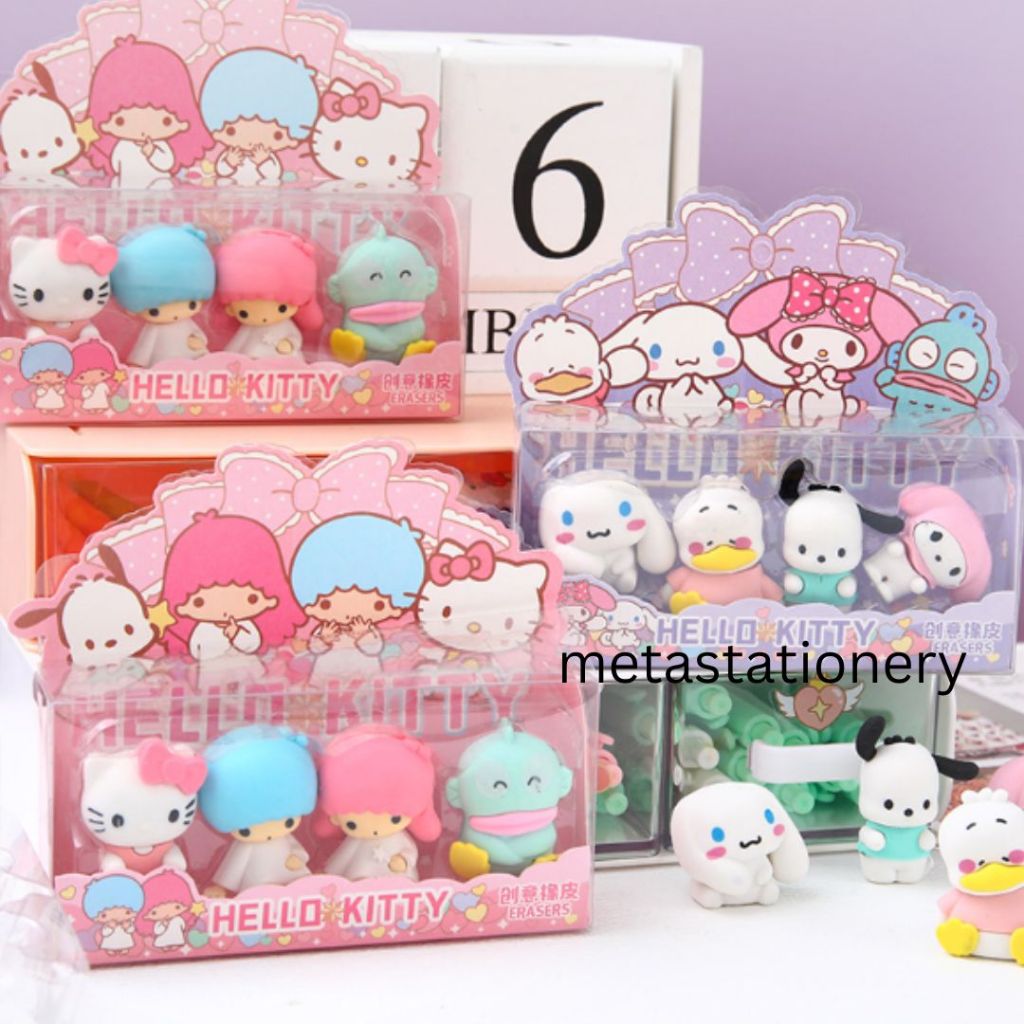 

Eraser Set / Penghapus Set Lucu Karakter Sanrio Isi 4