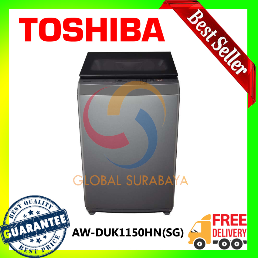 TOSHIBA MESIN CUCI TOP LOAD T06 SERIES - AW-DUK1150HN(SG) - GARANSI RESMI