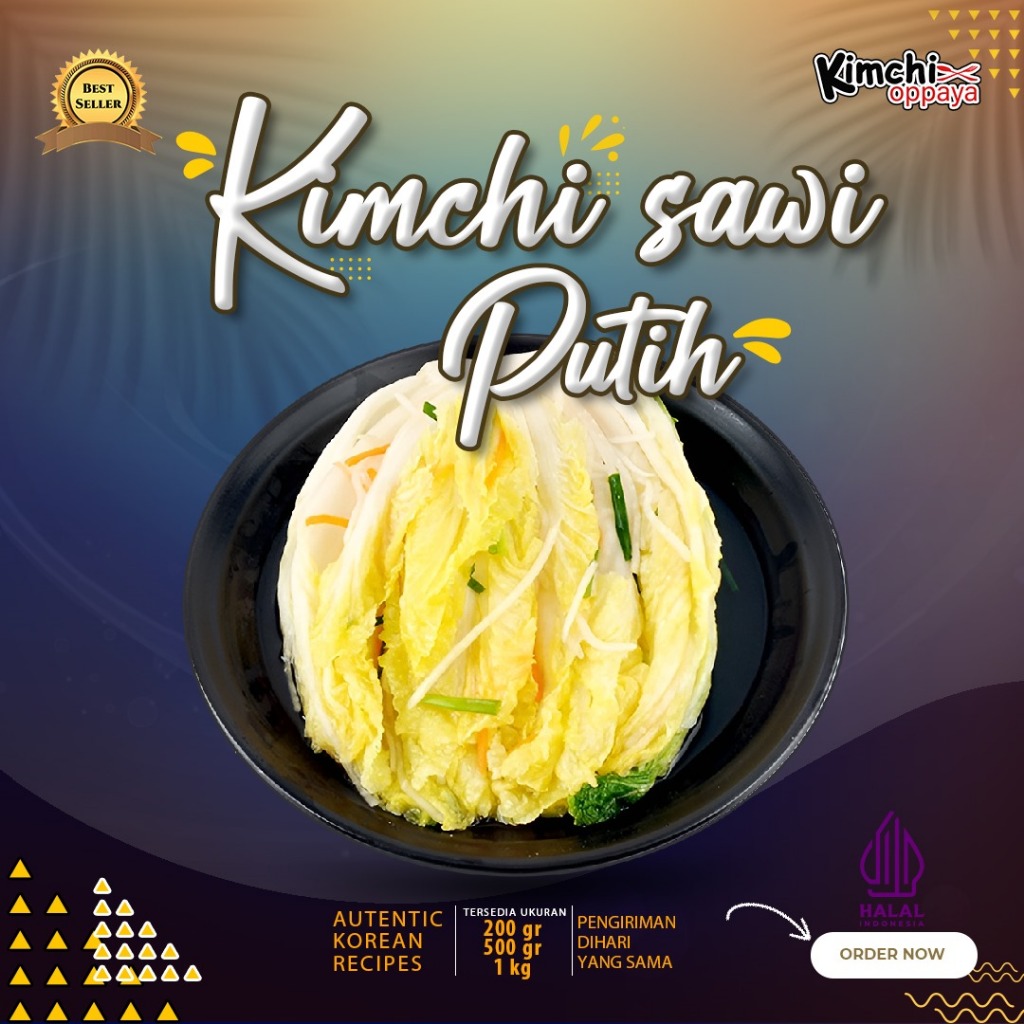 

Kimchi Putih | Baek Kimchi Korea | White Kimchi Oppaya Halal By Oppaya