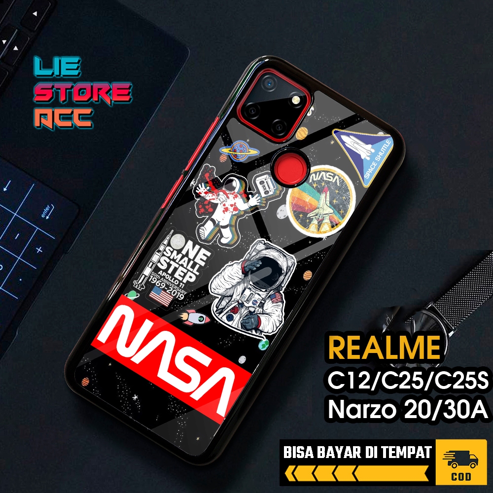Case REALME C12 NASA & STARWARS Hardcase 2D Fashion Casing bumper hardcase kesing cover pelindung Ha