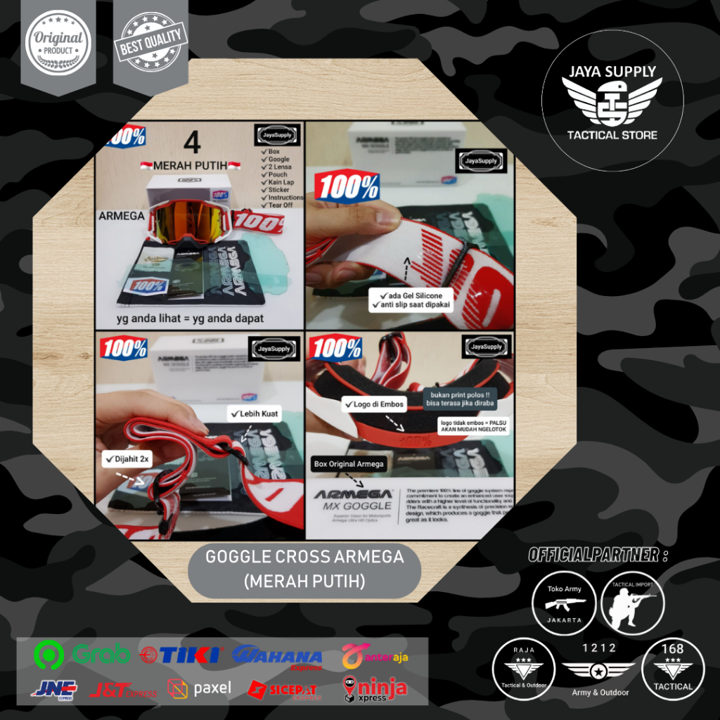 Kacamata Goggle Cross Armega Kacamata Motor Trail