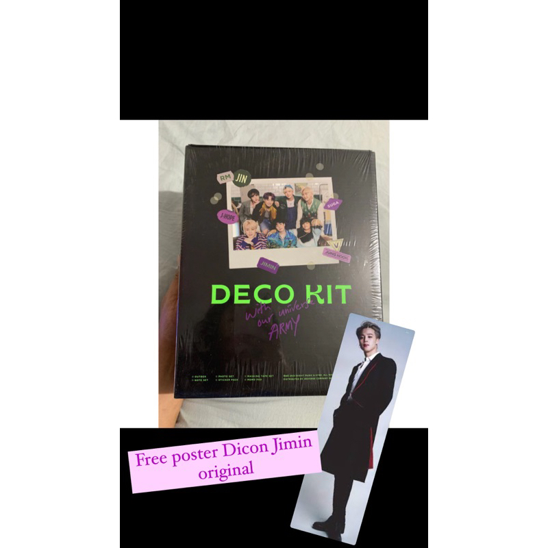 Deco kit BTS SEALED | Free POSTER Jimin Dicon Ori