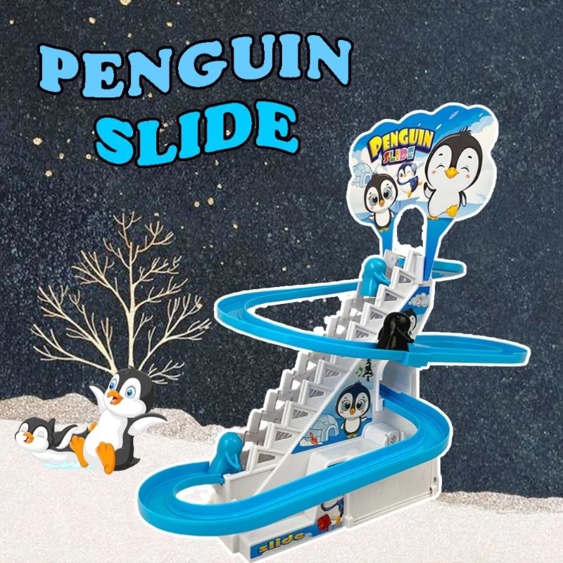 Penguin Slide Pinguin Luncuran Naik Tangga