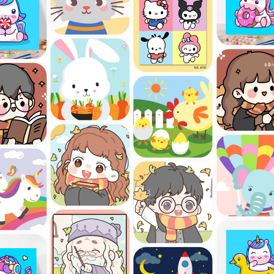 

Diskon Promo Paint By Number Mainan Edukasi Anak/DIY Paint By Numbers 20x20/Kanvas Lukis Mewarnai Model Terkini