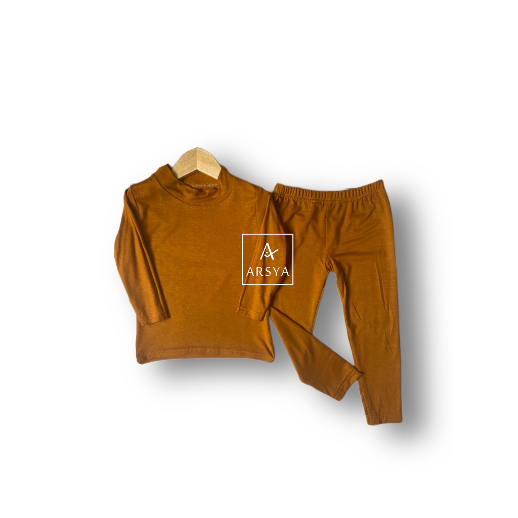 Baju Setelan Manset Anak Warna ( Kuning Safron ) Manset Anak Usia 1-12 Tahun / Manset Anak Perempuan