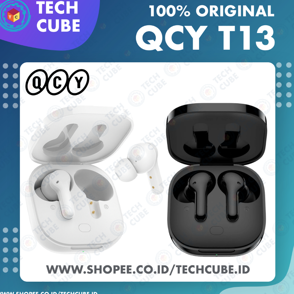 Harga Murah QCY T13 TWS Wireless Earphone Headset Earbuds Bluetooth Alternatif T5 T7 T10 T11 #Sale