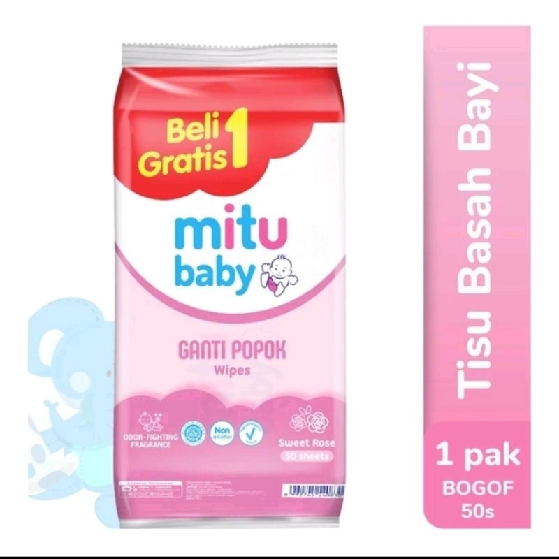 Tissue Basah Mitu Baby Buy 1 Get 1