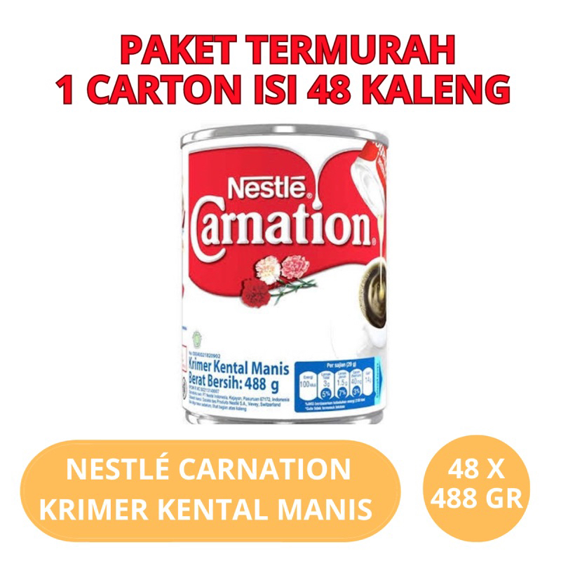 

Nestle Carnation Krimer Kental Manis isi 48 x 488 Gram