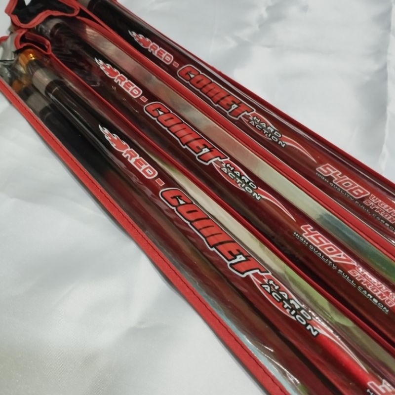 Tegek Kaku Red Comet Galatama Lelean Baronang Hard Action Ujung Solid dan Kuat