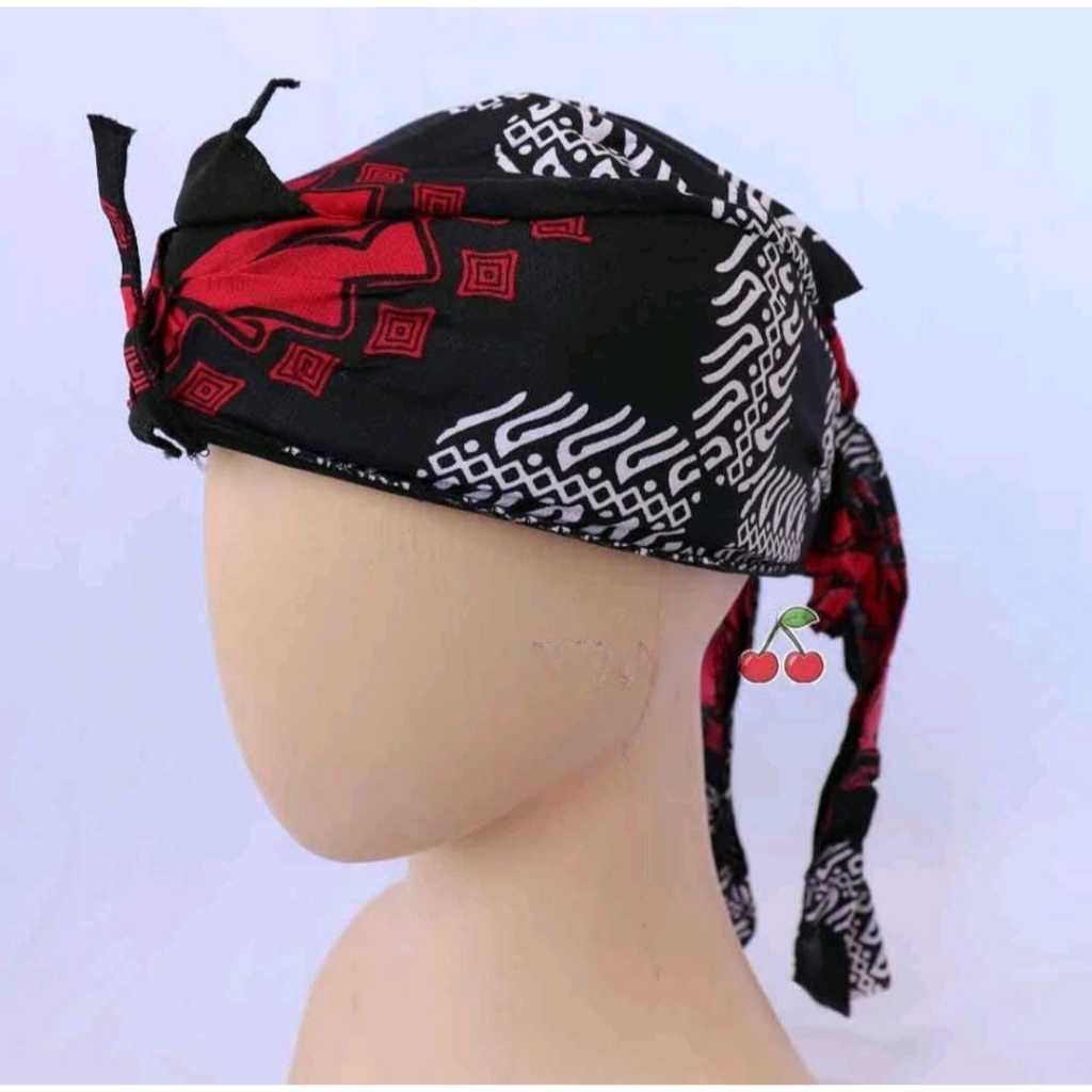 topi blankon tutup pria topi adat sunda motif batik murah cod