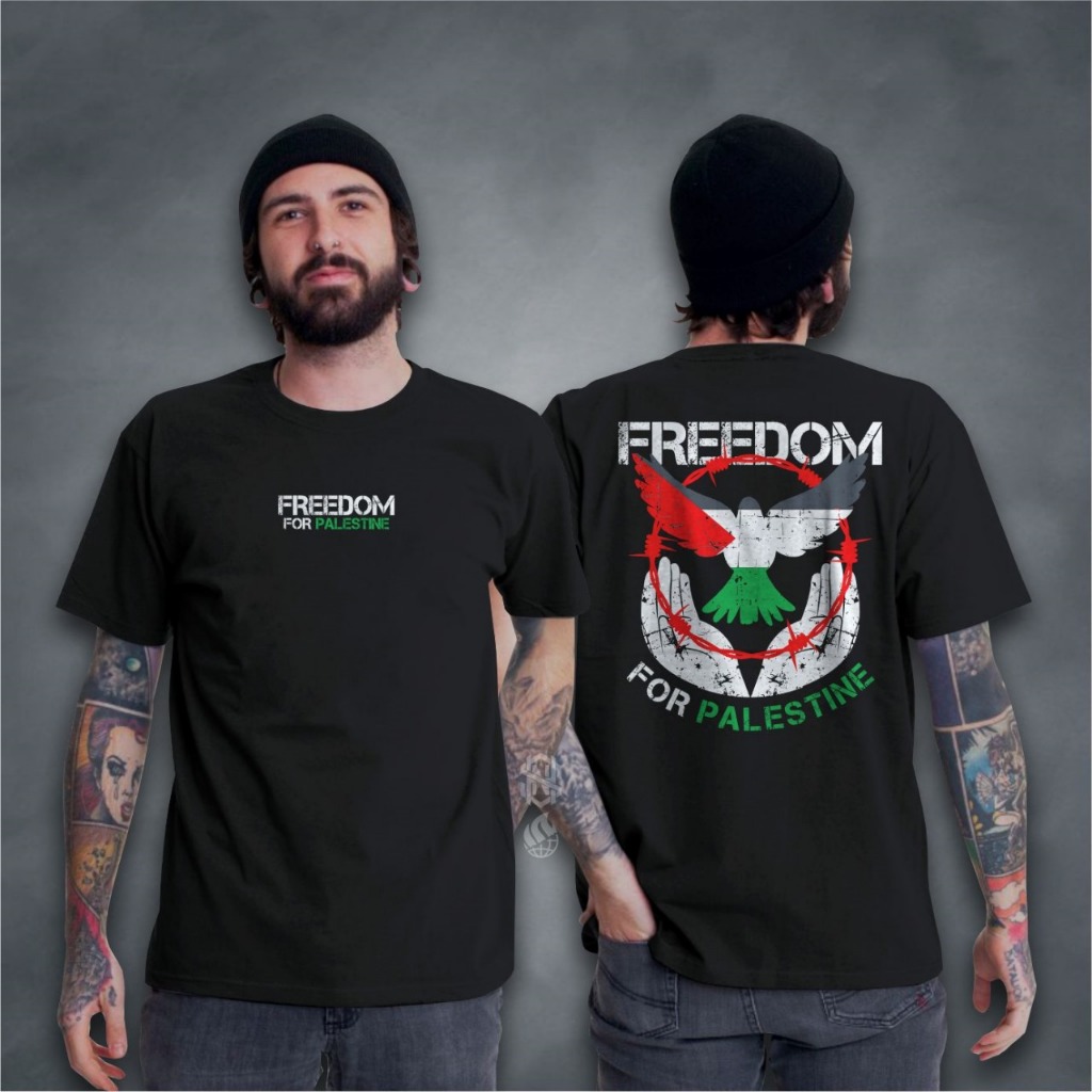 Kaos Palestine/Baju Islami Free Palestine/Baju Kaos Distro Islami Free Palestine