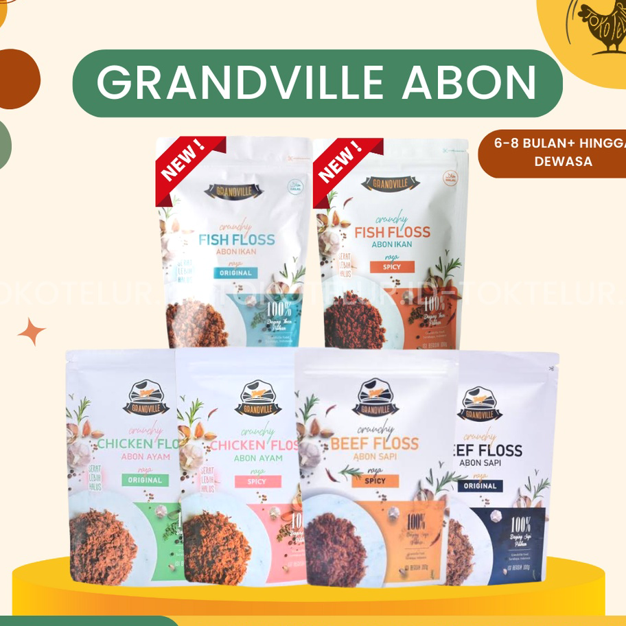 

Best Terlaris Grandville - Abon Sapi Ayam dan Ikan ASLI Crunchy | Makanan Instan SNACK untuk Anak Bayi MPASI Terlaris