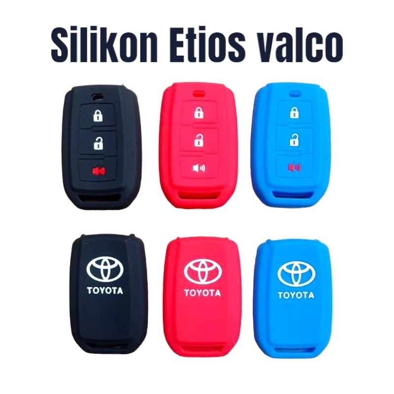 KONDOM KUNCI SILIKON REMOTE KUNCI MOBIL TOYOTA ETIOS VALCO