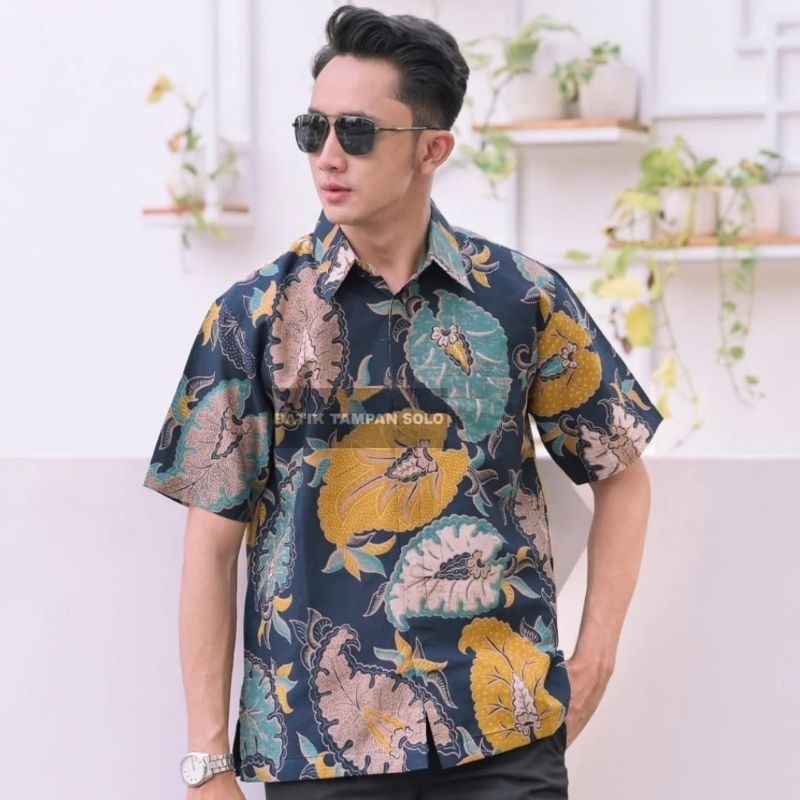Baju Batik Pria Kekinian Batik Solo Asli Lapis Furing Bahan Adem Kalem Batik Anak Muda Trendy Motif 