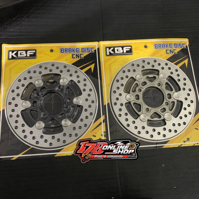 disc piringan cakram cnc KBF size 220mm lubang baut 4 floating original Vietnam 🇻🇳