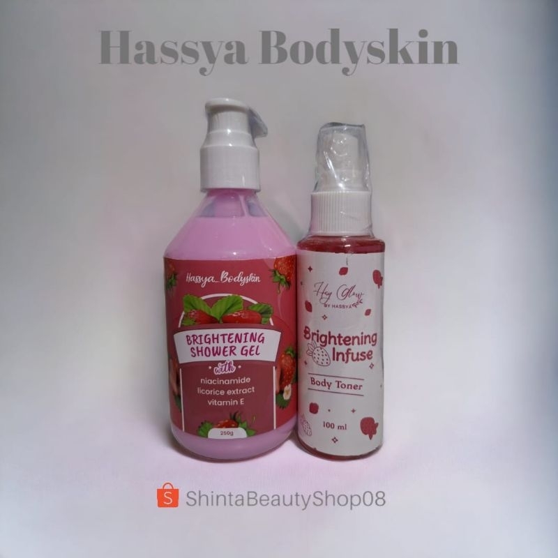 paket super whitening HASSYA BODYSKIN(sabun+toner)