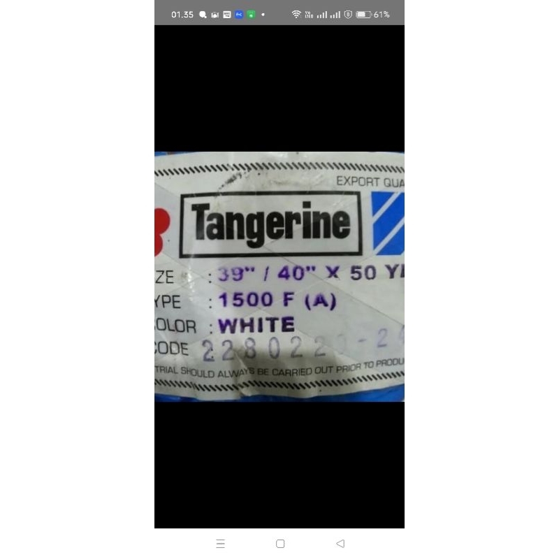 kain keras/kain lapisan/kain kapas lem,tangrine 1500f/vislin/fislin